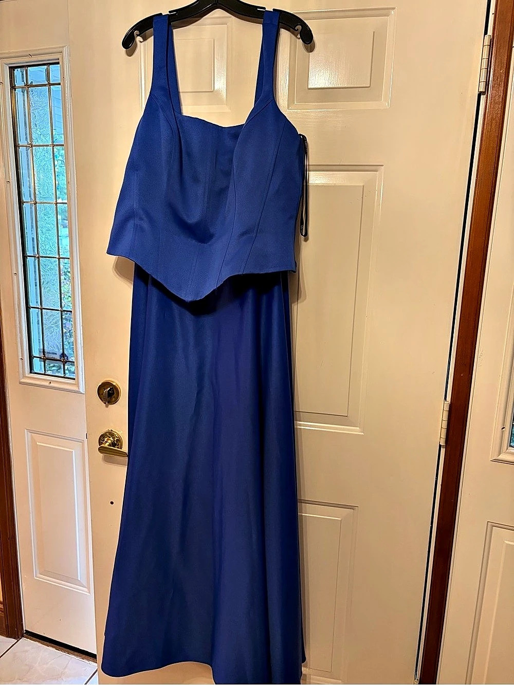 Bridal by Lori Ann Maxi Bridal Dress in Blue Size 18